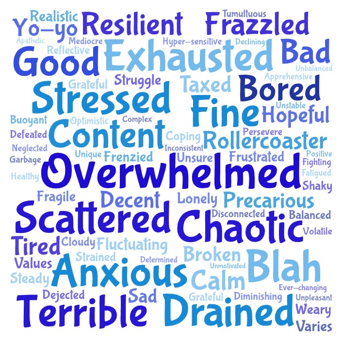 Stargazer asked both students and teachers: what is one word that describes your mental health during the pandemic? The above word cloud is encompasses of the answers of the 95 staff members and 91 student responses. The more often the word was said, the bigger it is. Special thanks to all those who responded to the survey. 
