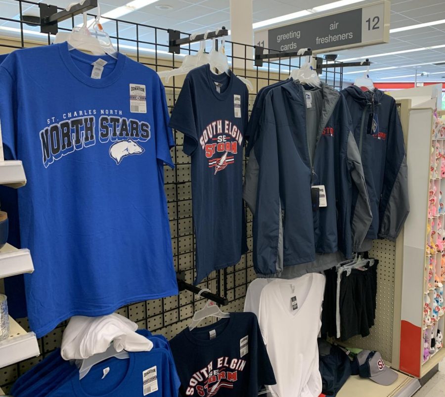 St. Charles North Merchandise can be seen at several local stores, including the South Elgin Walgreens.