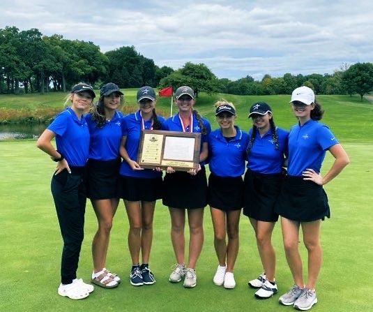 The golf team after winning Conference.