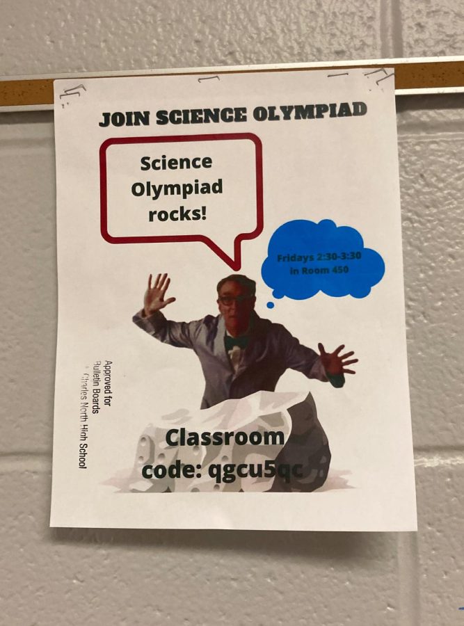 Science Olympiad puts posters up to spread awareness about their club