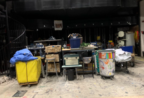 Tech Crew builds all of the sets for the musicals and plays backstage.