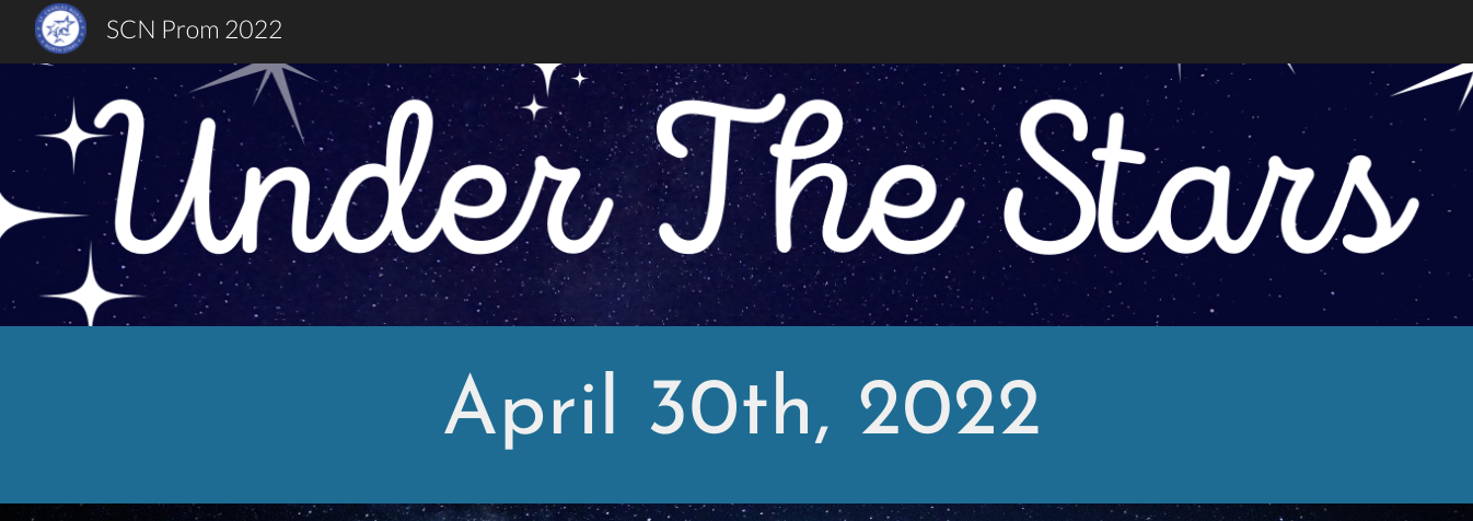 The prom website has been updated with the most recent information for guests.