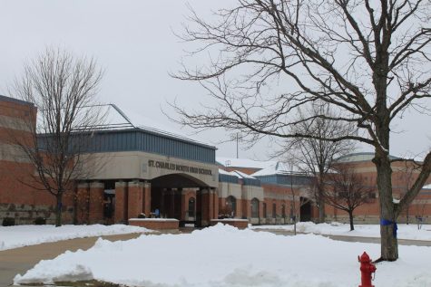Norths main entrance after the most recent snow. 