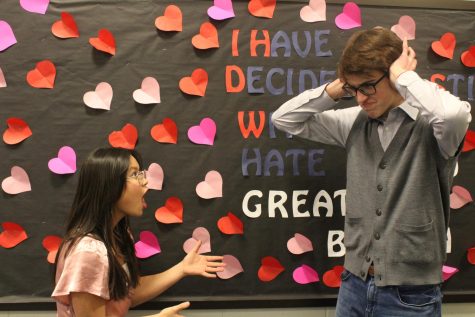 Valentines Day can often cause arguments between partners. Everette Alhambra, freshman, and Lincoln Pixton, freshman. 