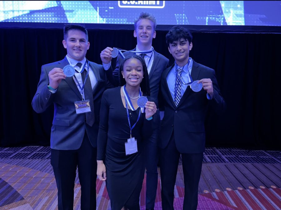 Aliya Clayton, Camden Vine (sophomores), Dylan Varhese and Tristan ODowd (juniors) placed in the top 10 in their events.