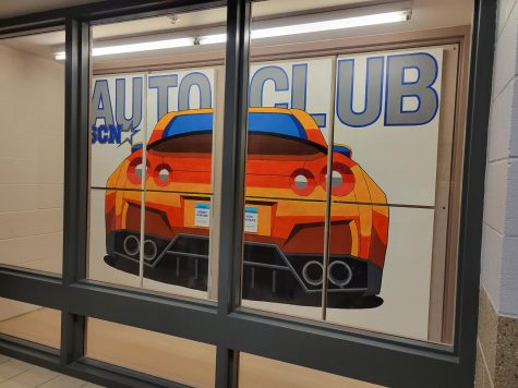 The mural dedicated to Brian Froehlich is a painting of his favorite car