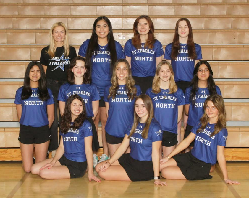 Varsity girls badminton team photo