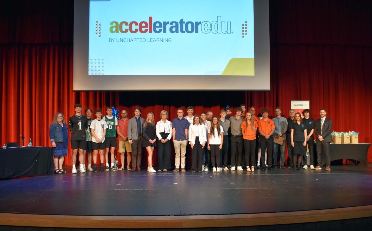 INCubator students and teachers at the 2023 Final Pitch Night.