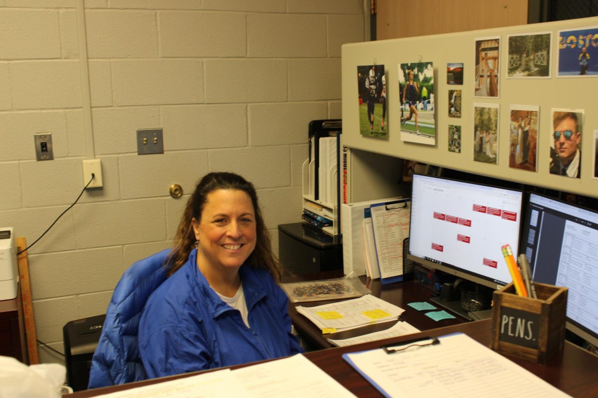 Cathy+Kruse%2C+administrative+assistant+to+the+athletic+director+