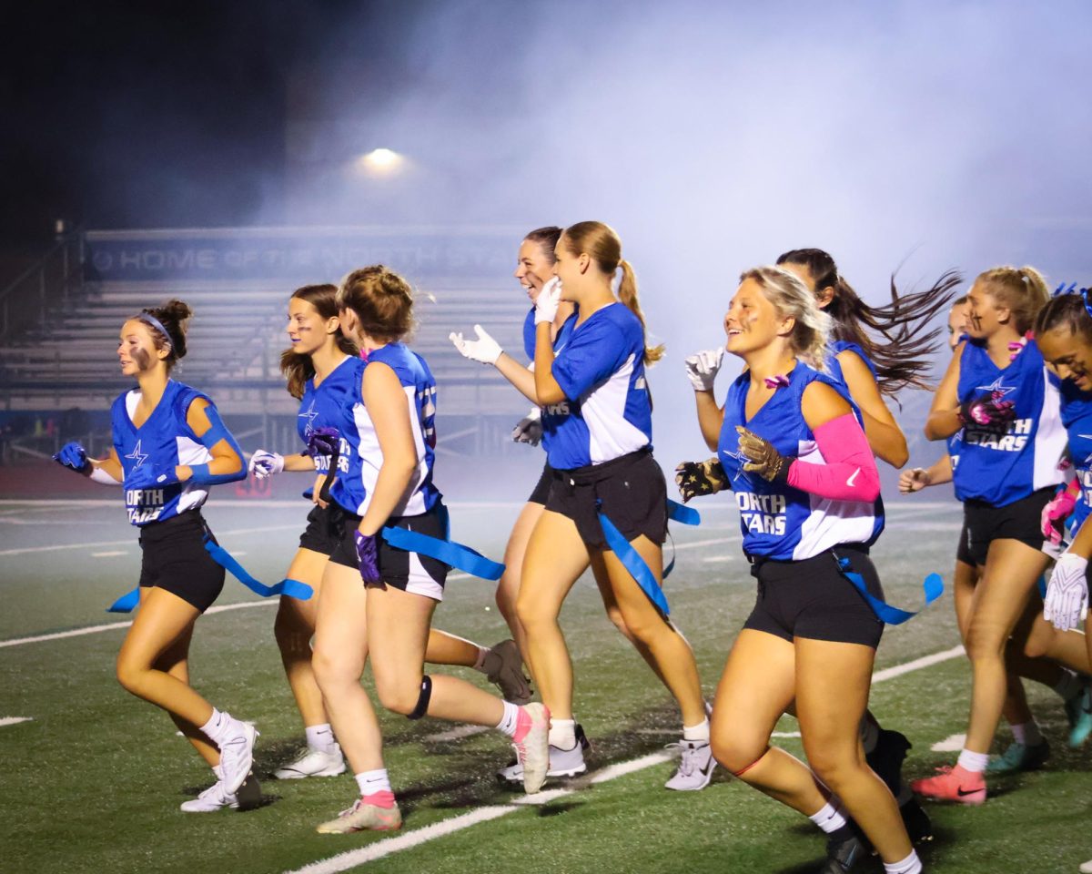 The North girls flag football team made their official debut on Sept. 18.