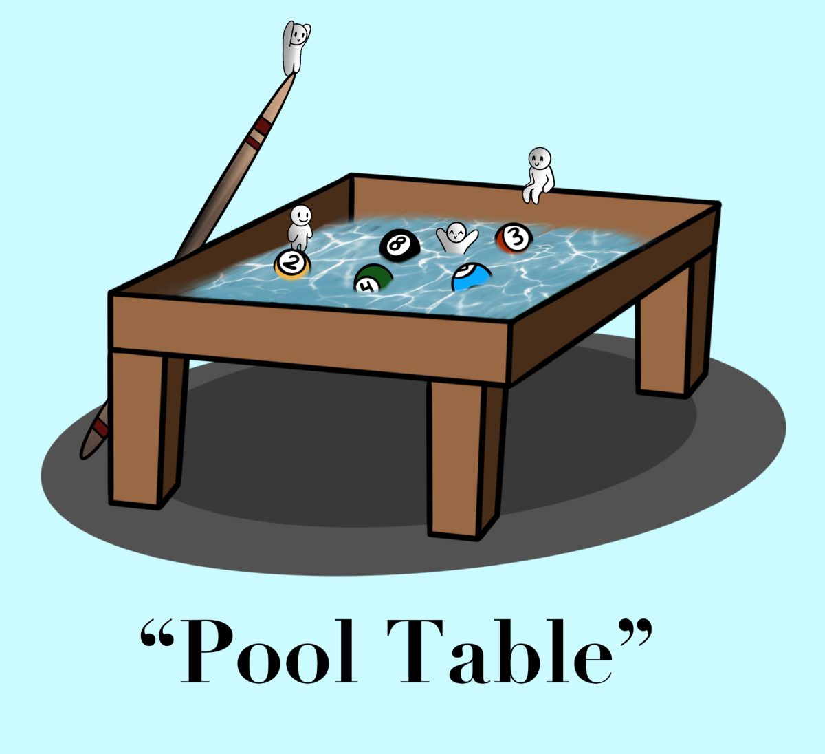 Cartoon: "Pool Table"