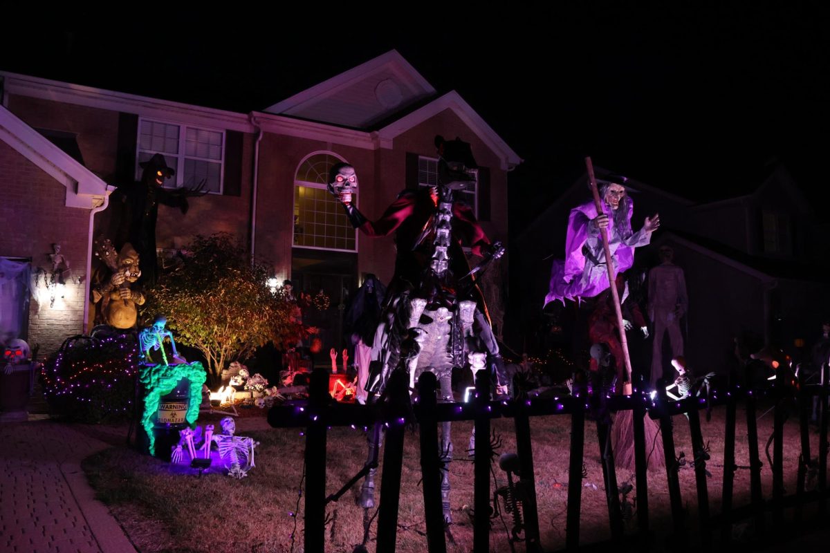 The Thornwood "Halloween House" decorated for Halloween in 2025.