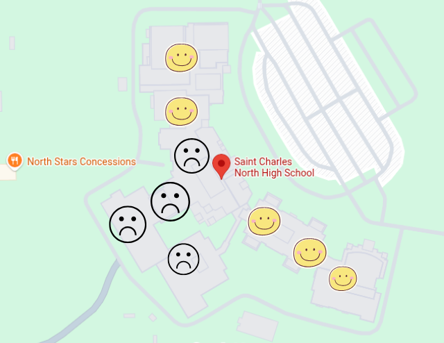 North's building has certain areas where the Wi-Fi is better or worse than others. 